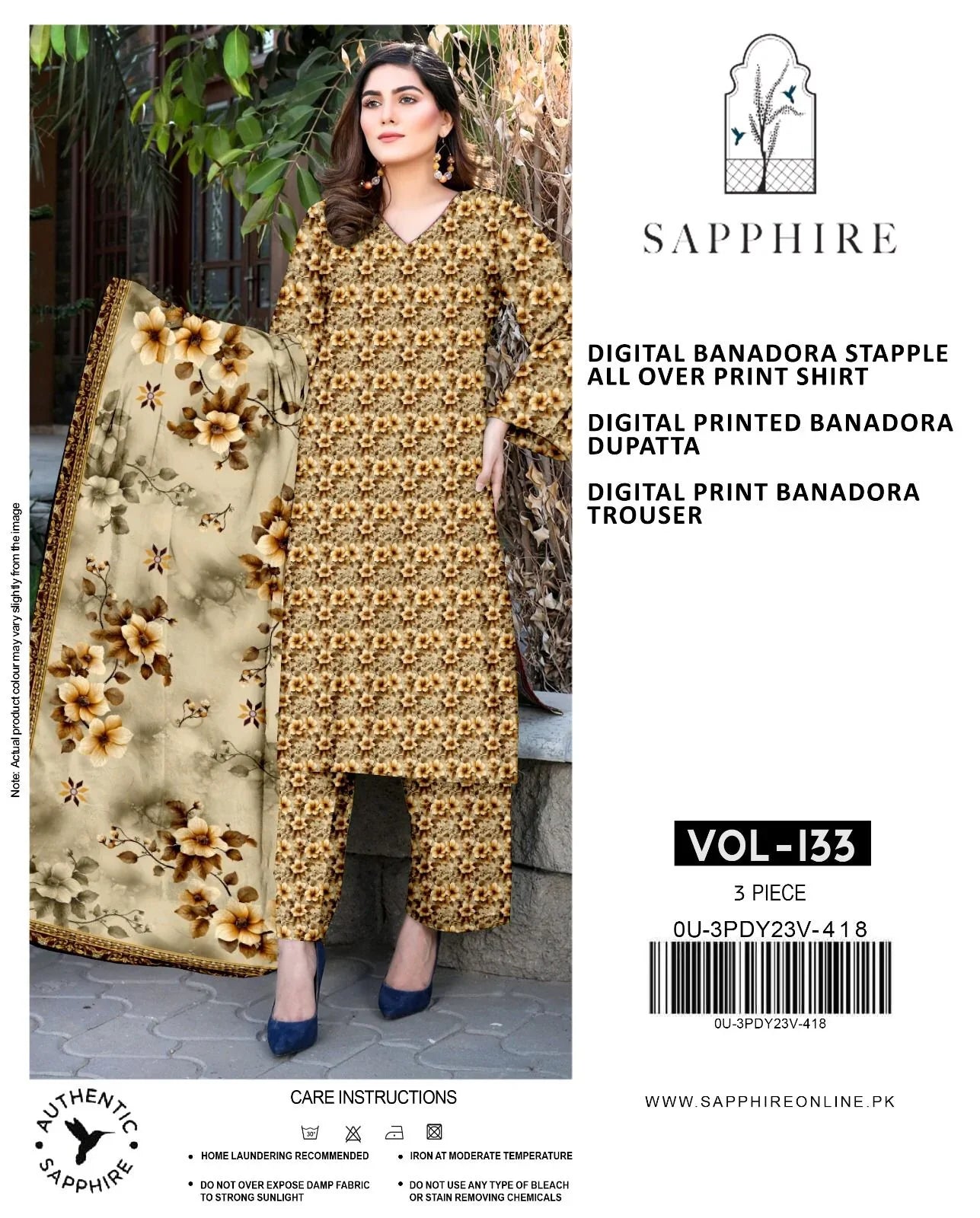 Premium 3-Piece Banadora Staple Suit - Dark Teal & Coral Floral Print