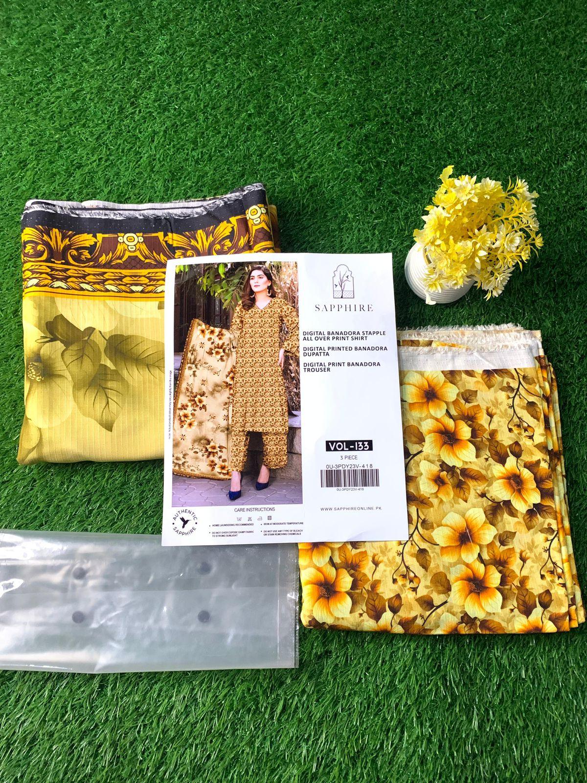 Premium 3-Piece Banadora Staple Suit - Dark Teal & Coral Floral Print